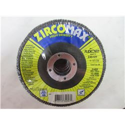 New pack of 10 ZircoMax high density 4 1/2" type 29 Flap Disk / 80 grit