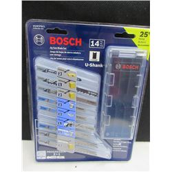 New Bosch 14 piece Jigsaw Blade set with case