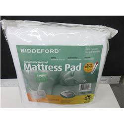 New Twin Biddford Automatic Heated Mattress Pad with auto shut off