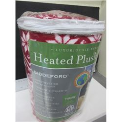 New Heated Plush Throw 62 x 50 Luxuriously warm & cozy