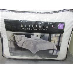 New KING 5 piece Comforter Set cotton rich easy care