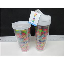 2 New Tervis Insulated Water Bottle & Glass / 25.99 tags each