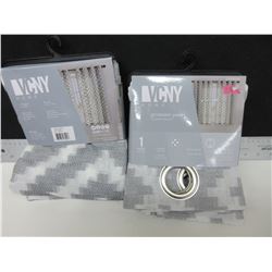 New set of 2 Grommet Panel curtains  54 x 63