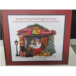 New Santas Wonderland Light up Frame 4 x 6"