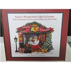 New Santas Wonderland Light up Frame 4 x 6"