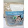 Image 1 : New FULL Heated Blanket comfort knit & sherpa