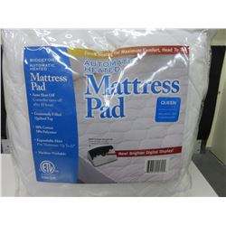 New QUEEN Automatic Heated Mattress Pad / auto shut off / zoned heating