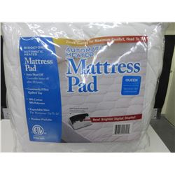 New QUEEN Automatic Heated Mattress Pad / auto shut off / zoned heating