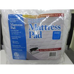 New QUEEN Automatic Heated Mattress Pad / auto shut off / zoned heating