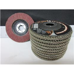 Lot of 10 Flap Disks 4 1/2 inch 80 grit