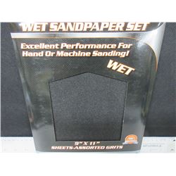 New 20 piece Wet Sandpaper lot / 9 x 11" assorted grits 60-100-150-240 grits