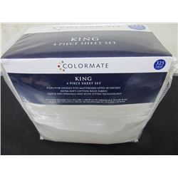 New KING size Sheet Set 4 piece