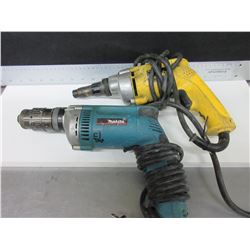 Makita & DeWalt 1/4" Deck Screw Guns both work Excellent