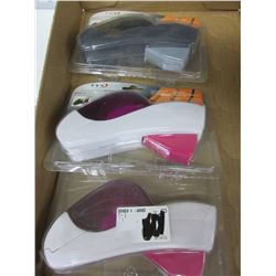 3 New Hand held Tape dispensors with tape excellent for wrapping