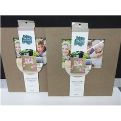 2 New wood frame Picture frames Color and make your own design 5x7