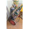 Image 8 : Radnor Acetyline Torch w/ Tanks, Hoses, Cart