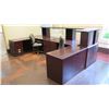 Image 2 : Multi-Section Modular Reception Desk Ensemble w/ 2 Chairs