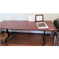 HON Wooden Rolling Folding Table (other location, removal by appointment)