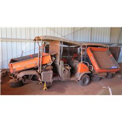 Qty 3 Non-Operational Kubota UTVs (1 model RTV1100, 2 are model RTV1140CPX - For Parts Only