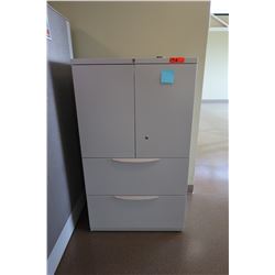 Metal Storage Cabinet, 2-Door, 2-Drawer