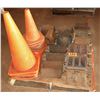 Image 1 : Contents of Pallet: Wheel Chalks, Orange Safety Cones