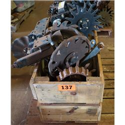 Contents of Pallet: Farm Equipment Attachments