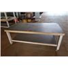 Image 1 : Large Wooden Work Table w/ Wheels