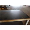 Image 3 : Large Wooden Work Table w/ Wheels