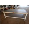 Image 1 : Large Wooden Work Table w/ Wheels