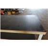 Image 2 : Large Wooden Work Table w/ Wheels
