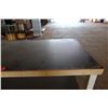 Image 3 : Large Wooden Work Table w/ Wheels