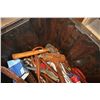 Image 2 : Contents of 2 Plastic Bins: Hammer, Chain Hoist, Cables, etc
