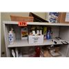 Image 2 : Metal Shelving Unit w/ Contents (Misc. Tools, Cleaning Supplies, etc)