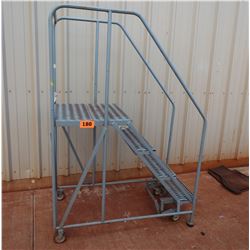 Small Rolling Warehouse Ladder