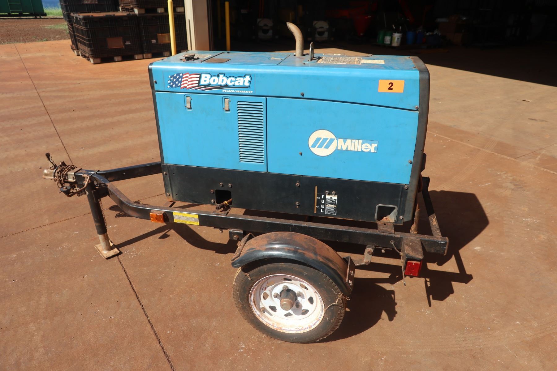 Miller Bobcat 250 Diesel Welder / Generator 149 Hours! On Trailer (Starts