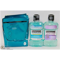 LOT OF LISTERINE MOUTHWASH AND ST. TROPEZ BRONZER
