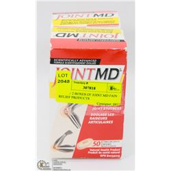 LOT OF 2 BOXES OF JOINT MD PAIN RELIEF PRODUCTS