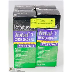 LOT OF 4 BOXES OF ROBITUSSIN