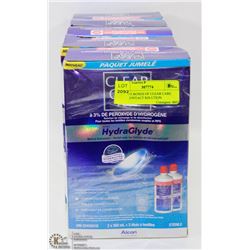 LOT OF 5 BOXES OF CLEAR CARE PLUS CONTACT SOLUTION