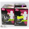 Image 1 : LOT OF U BY KOTEX, 1 BOX OVERNIGHT PADS, 3 BOXES