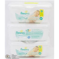 LOT OF PAMPERS BABY WIPES