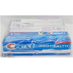 LOT OF ASSORTED CREST TOOTHPASTE