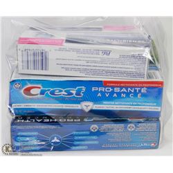 LOT OF ASSORTED CREST TOOTHPASTE