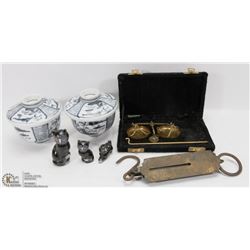 VINTAGE ESTATE LOT INCLUDES SET OF SCALES ( MISSIN