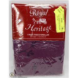 NEW ROYAL HERITAGE PILLOW CASE SET 51 X 76"