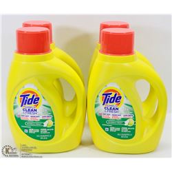 LOT OF 4 TIDE EVERYDAY FRESH LIQUID LAUNDRY