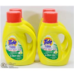 LOT OF 4 TIDE EVERYDAY FRESH LIQUID LAUNDRY