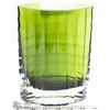 Image 2 : RIBBED DESIGN GREEN ART GLASS VASE.