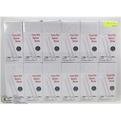 12 BOXES OF CARRY OUT SPOON STRAWS