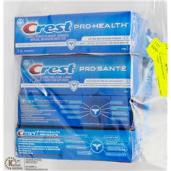 LOT OF ASSORTED CREST TOOTHPASTE